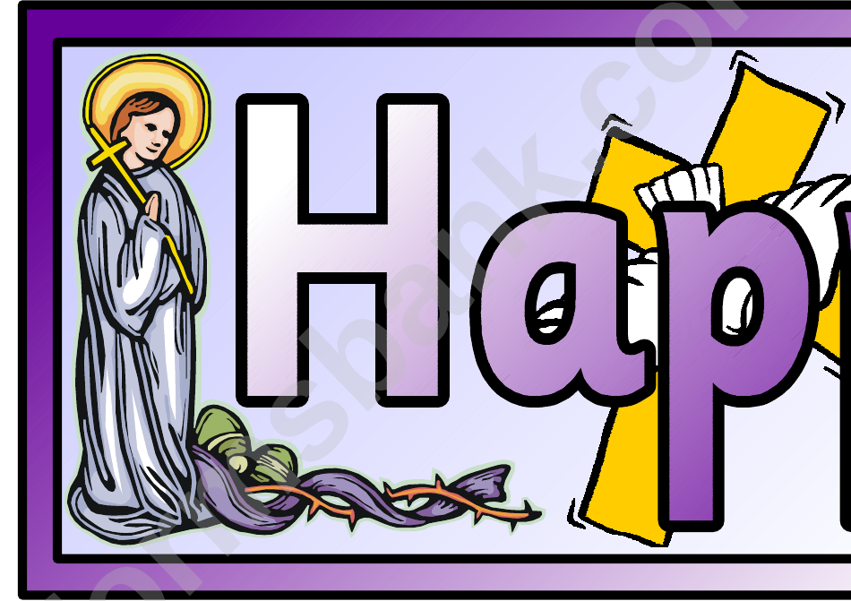 Happy Easter Classroom Border Template