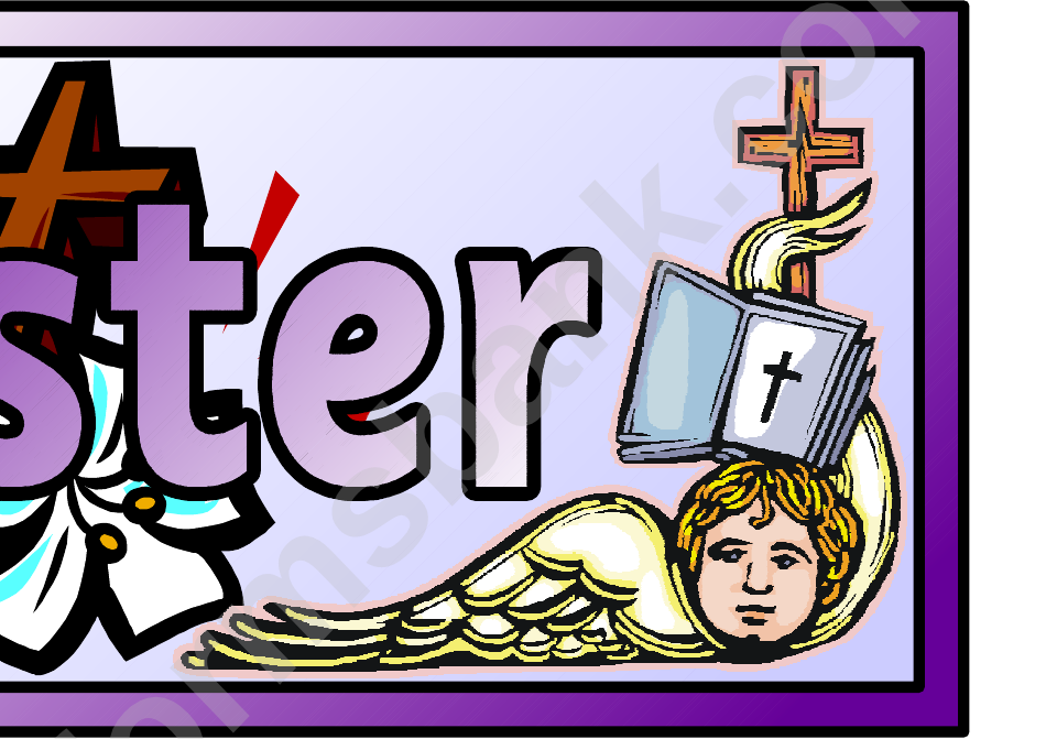 Happy Easter Classroom Border Template