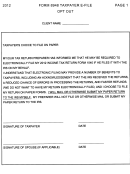 2012 Form 8948 Taxpayer E-file Page 1 Opt Out