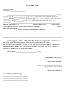 Texas Quit Claim Deed Form - Deed Forms