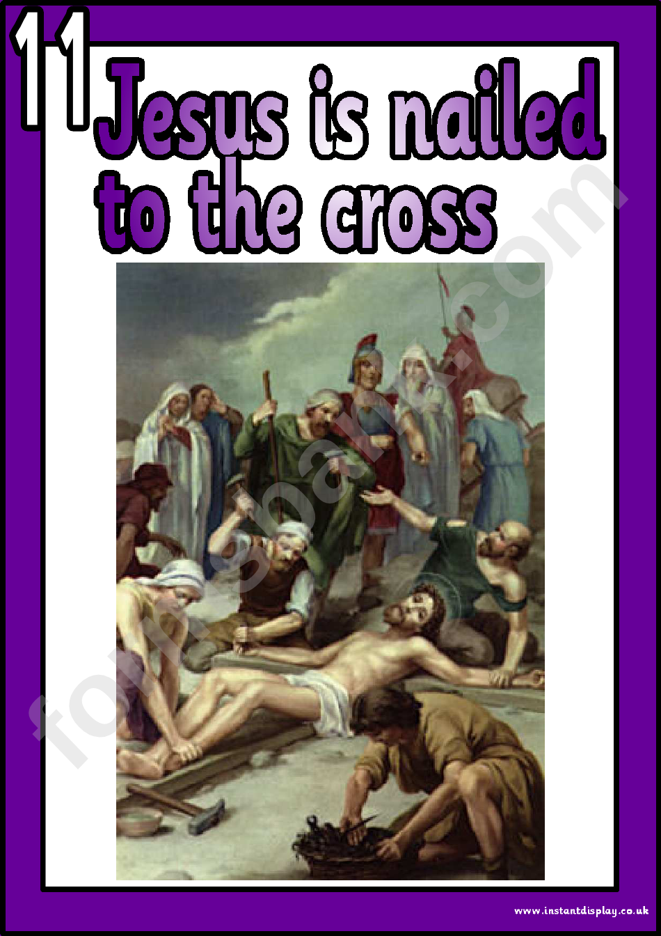 Stations Of The Cross Card Templates