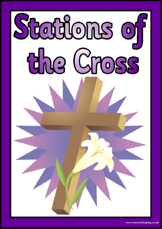 Stations Of The Cross Card Templates Printable pdf