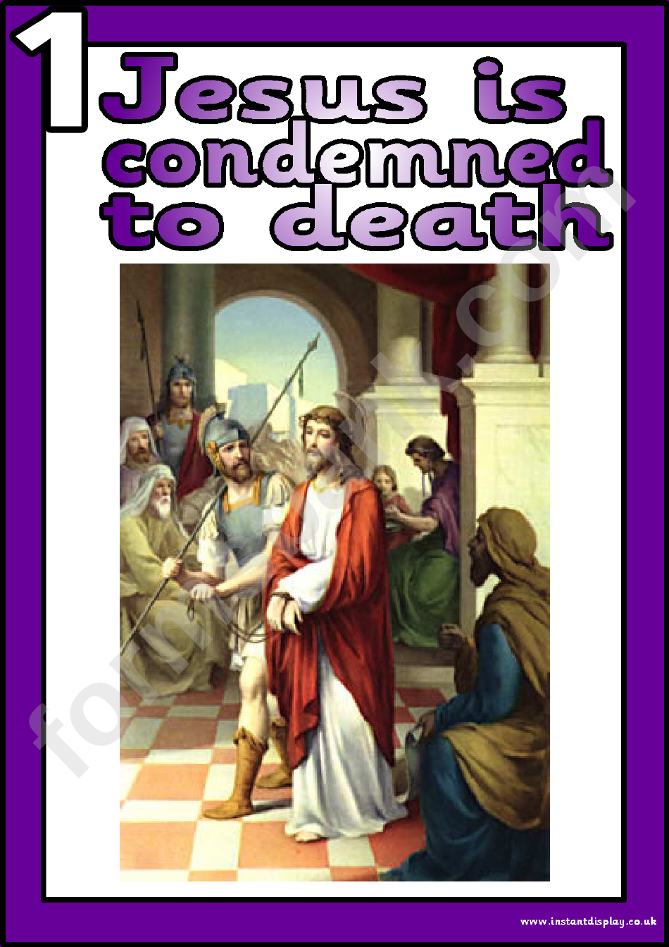 Stations Of The Cross Card Templates
