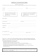 Medical Clearance Form - Utah Attorney General