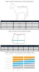 Kingsland Store Size Chart For Rugs And Blankets