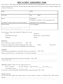 New Patient Assessment Form - Ferry Road Health Centre