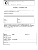 Field Trip Permission Form - Three Rivers Charter School