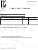 Return Authorization Form - Essential Eyebrow Solution