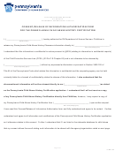 Pa Dhs Form - Consent/release Of Information Authorization Form For The Pennsylvania Child Abuse History Certification