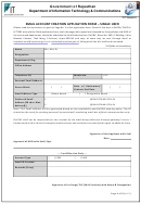 Government Of Rajasthan - Email Account Creation Application Form - Single User