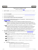 Articles Of Dissolution - Arizona Corporation Commission