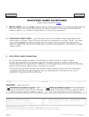 Statutory Agent Acceptance Form - Arizona Corporation Commission