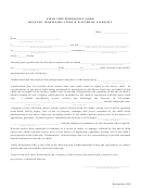 Field Trip Permission Form Release, Indemnification & Waiver Of Liability