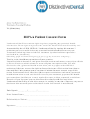 Hipaa Patient Consent Form - Distinctive Dental