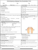 Comprehensive Diabetes Foot Examination Form