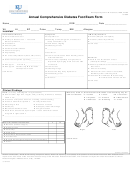 Ku - Annual Comprehensive Diabetes Foot Exam Form Printable pdf