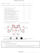 Diabetes Foot Screen - Hrsa Printable pdf