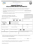 Fillable Registrant Request For Initial California Law And Ethics Examination Printable pdf