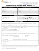 Topical Androgens Prior Authorization Request Form Printable pdf