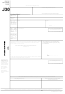Fillable Stock Transfer Form J30 - Printable pdf