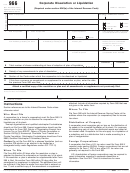 Form 966 - 2007 Corporate Dissolution Or Liquidation