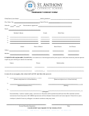 Emergency Contact Form - St. Anthony School Kailua Printable pdf