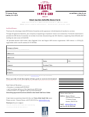 Silent Auction And Raffle Donor Form - Taste Of The South End
