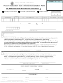 Payroll Deduction Authorization/cancellation Form