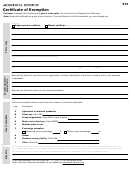 Minnesota Certification Exemption Printable pdf