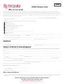 Ferpa Release Form - Rutgers Financial Aid