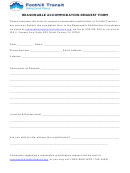 Reasonable Accommodation Request Form - Foothill Transit