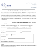 One Time Credit Card Payment Authorization Form - Ah Wilkens