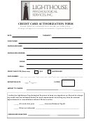 Credit Card Authorization Form - Lighthouse Psychological Services