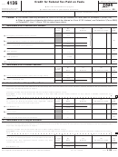 Fillable Form 4136 - Credit For Federal Tax Paid On Fuels Printable pdf