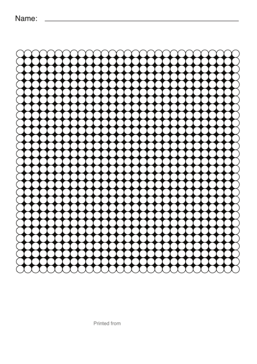 Perler Bead Templates (Small Hexagon Sheet) Printable pdf