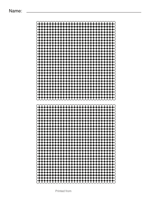 Perler Bead Templates (Big Square) Printable pdf