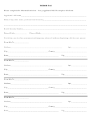 Form 14 - Applicant Information Form