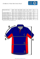 Route One Solutions Children's Polo Shirt Size Chart
