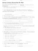 Internet Activity: Researching Sky Maps (astronomy Worksheet)