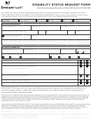 Fillable Disability Status Request Form - Emblem Health Printable pdf