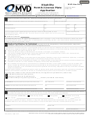 Form Mv5 - Disability Permit/license Plate Application