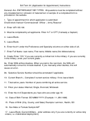 Da Form 61 Instructions - Application For Appointment Printable pdf