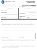 Express Scripts Prior Authorization Form - General Request Form