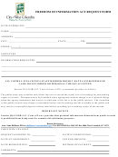 Freedom Of Information Act Request Form - City Of West Columbia