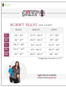 Mommy Beans Size Chart
