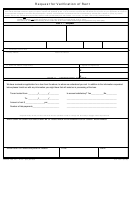 Request For Verification Of Rent