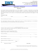 Form Vp-019 - Erasure Affidavit