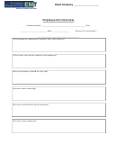 Fillable Employee Exit Interview Form Printable pdf