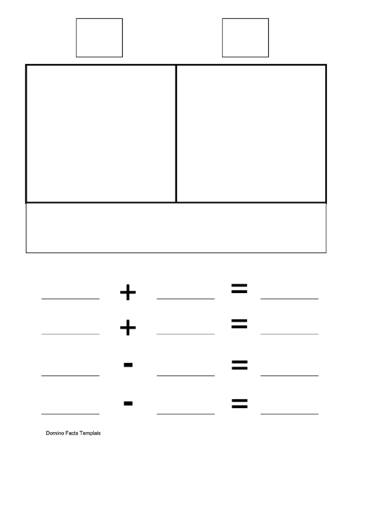 Domino Facts Template Printable pdf