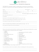 Massage Intake Form - Providence Apothecary
